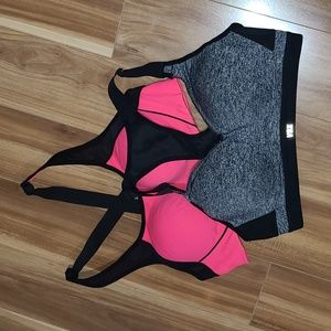 2 Victoria's Secret VSX sport padded bra 34B